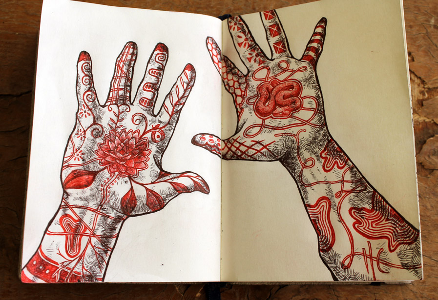 Cairo Sketchbook -- "Henna"