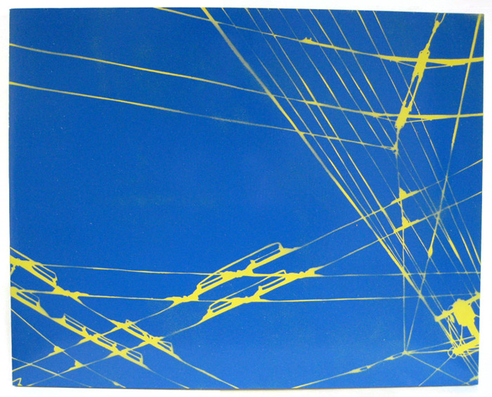 "Skyscape in Sun" stencil spraypaint painting