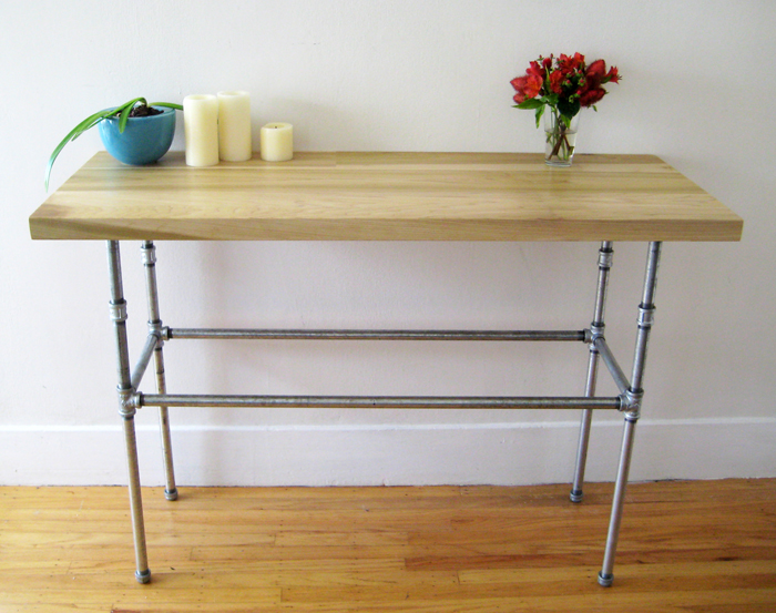 Poplar and Steel Pipe Table